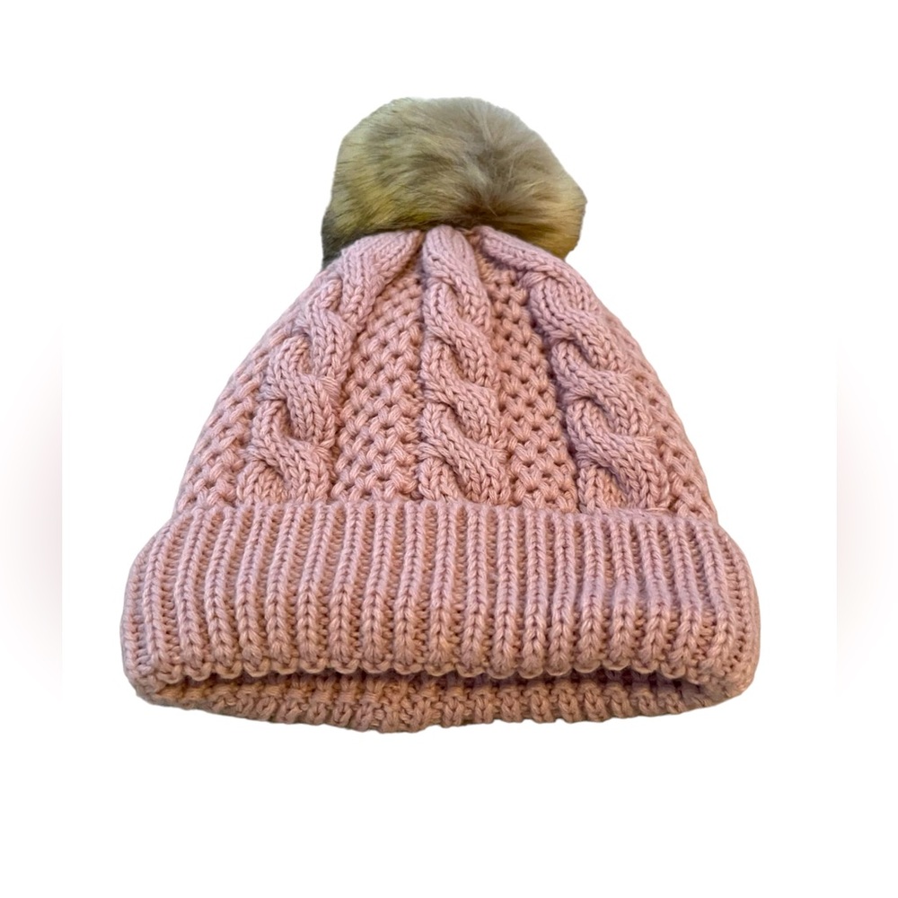 Pink knitted Toque - Picture 2 of 3
